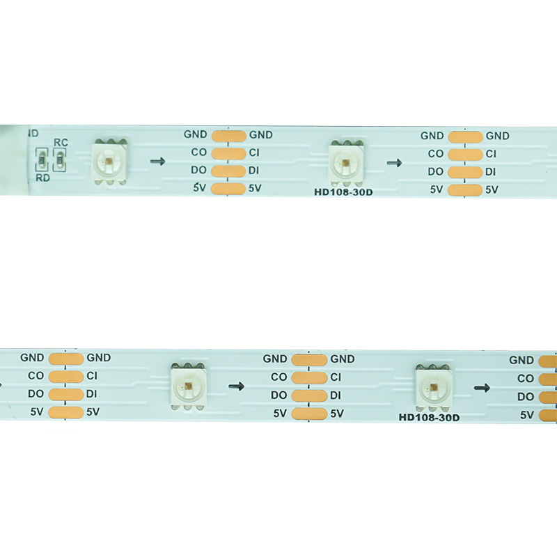DC5V Fastest HD108 IC Individually Addressable RGB Flexible LED Tape Light - Waterproof Optional - 16.4Ft 150LEDs
